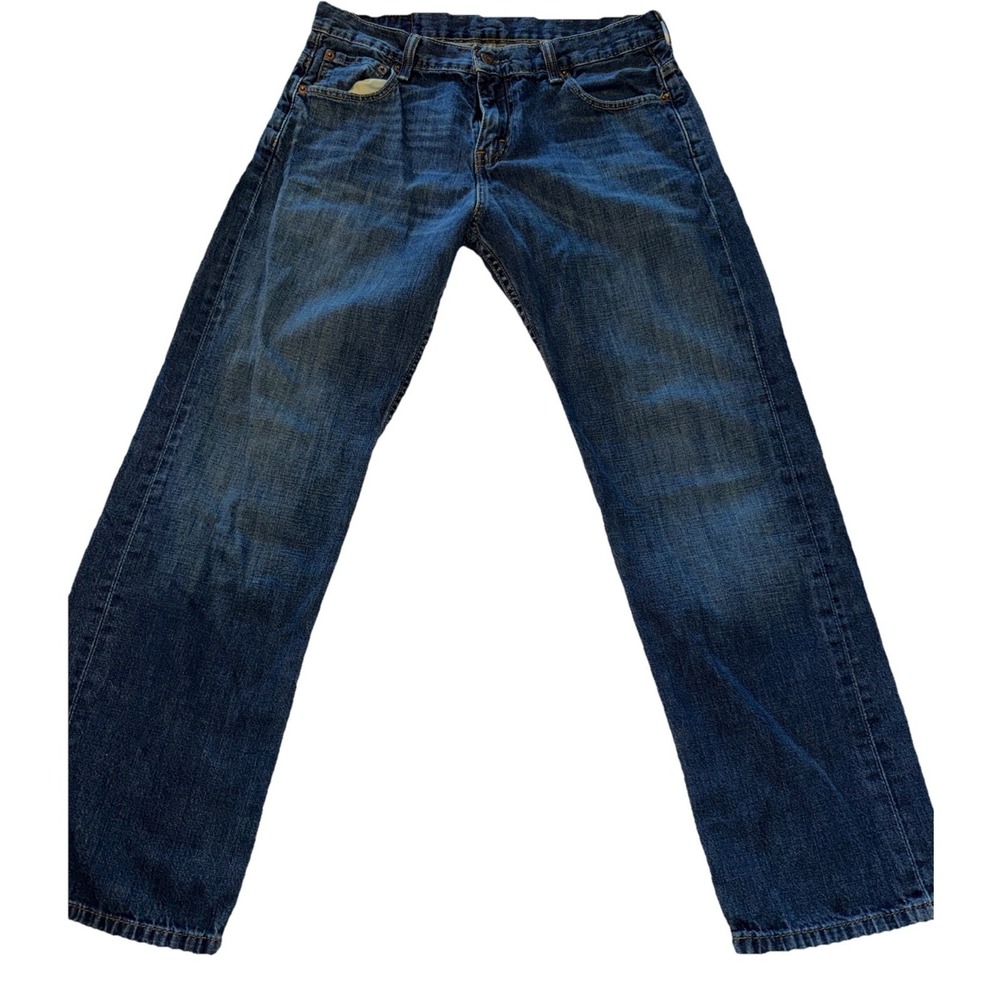 Levi's 569 Men's Straight Leg Dark Wash Jeans New Measured Size 30X30
